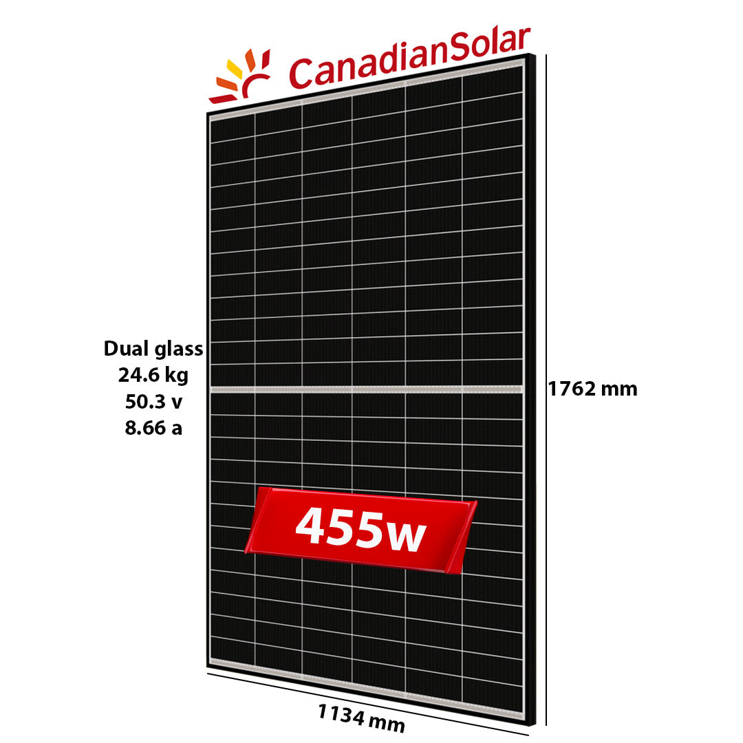 Panel Diellor Canadian Solar 455W HiKu6 (N-Type TOPCon)