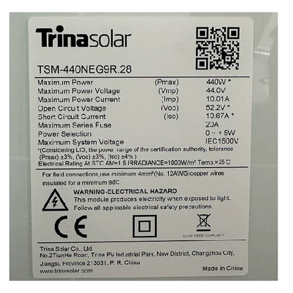 Panele fotovoltaike Trina 440 watt dual glass