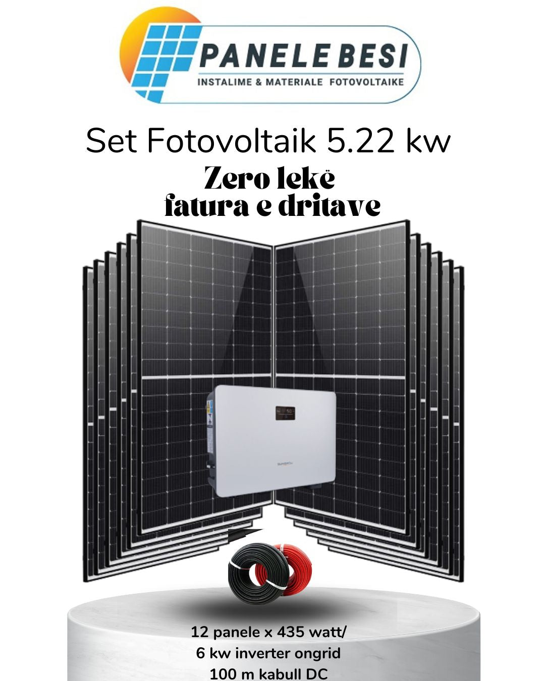 Set Fotovoltaik 5.22 kwp Monofaze