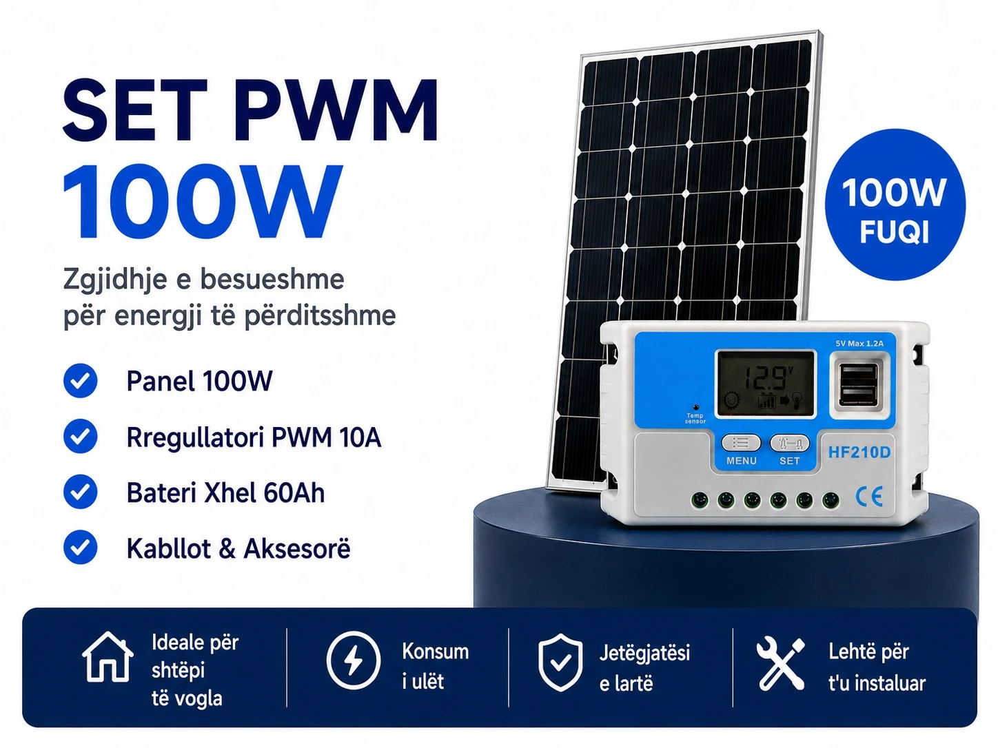 Set PWM Blu 100W